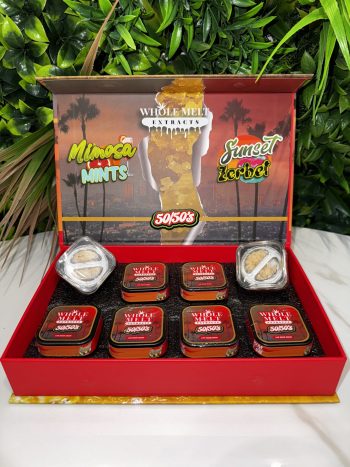 Whole Melt 50/50's Resin Box: Mimosa Mints x Sunset Zerbet